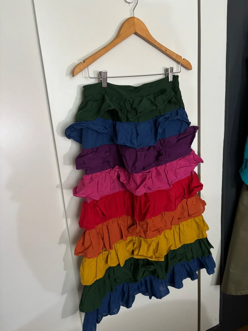 Farm Rio Multicolor Tiered Ruffle Skirt - Picture 2 of 3